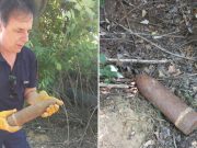 Неексплодирана граната од Првата светска војна на границата со Грција