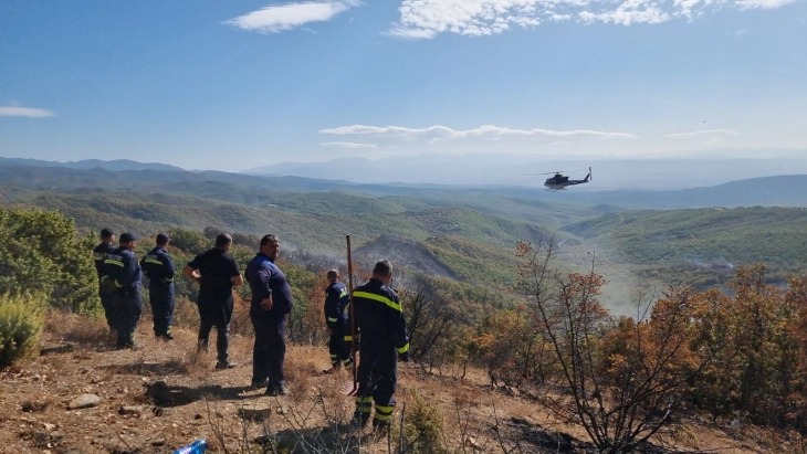 Во тек е акција за извлекување на штипскиот пожарникар кој исчезна при гасењето на пожарот на планината Серта