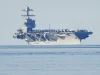 Најголемиот воен брод во светот пристигна во Сплит, може да носи дури 75 авиони и има екипаж од 4.500 луѓе