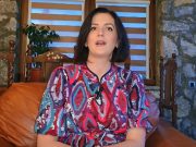 Албанката Линдита  ги повика кичевчани да го поддржат нејзиниот сопруг Македонец за градоначалник на Кичево