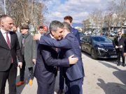 Со средба со градоначалникот на Чаир почна посетата на албанскиот претседател