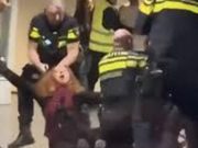 Се шири видео од полицајци кои злоупотребуваат бремена жена во центар за мигранти во Холандија