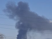 Нов пожар кај Визбегово, густ црн чад повторно се шири над Скопје