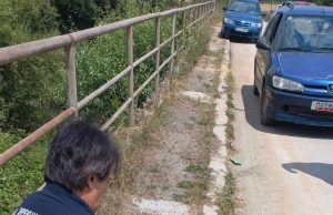 Неексплодирана граната со калибар 75mm извлечена од под вода во Црна Река кај с. Радобор