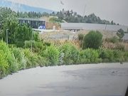 Пенлива супстанца на вливот на Лепенец во Вардар во Скопје