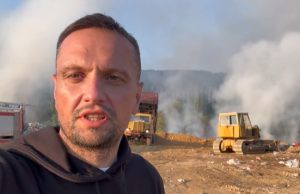 Повеќе од 15 часа се гаси депонијата кај Крива Паланка